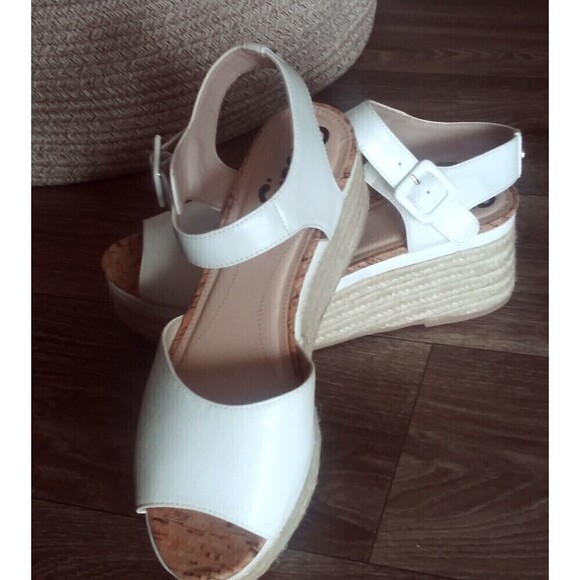 Circus By Sam Edelman Women's  Warren Platform Sandal White/Natural 9.5 EUR 39.5 - Picture 3 of 11